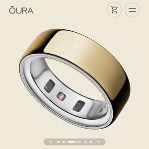 Oura Smart Ring in Gold Sz 7